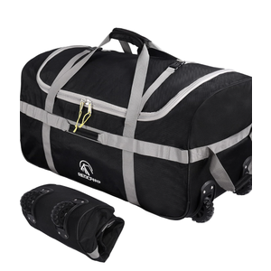 REDCAMP 85L/120L/140L Foldable Duffle Bag with Wheels, Large Travel Duffel Bag