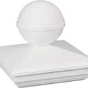 Classy Caps BN244 New England Ball PVC Post Cap, 4" x 4"
