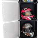 Motorcycle Helmet Storage Rack,Helmet Organize Display Cabinet for Football Helmet, Bike Helmet, Baseball Helmet