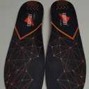 Running Athletic Shoe Insoles Men Women - Sport Insole - Shock Absorption Inserts - Walking Hiking Hockey Tennis Basketball - Orthotic Comfort Cushions Inserts Sneakers (M (Men 9-10.5/Women 10-11.5), Black)