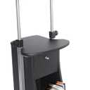 Techni Mobili Sit-to-Stand Mobile Medical Laptop Computer Cart, Black, Adjustable Height, B005