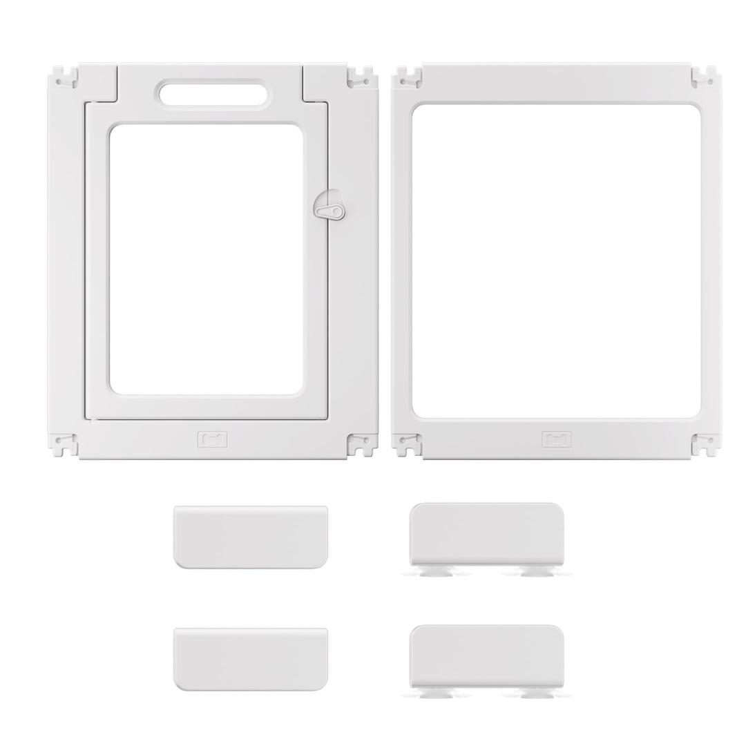 ClimbHope Acrylic Dog Playpen Indoor, G Series, 24" H, White, 2 Panels