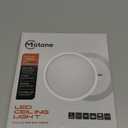 Matane Flush Mount Ceiling Light Fixture with Remote Control, Nightlight 8.7 Inch 18W 3000K-6500K Adjustable, Led Low Profile Ceiling Lights for Bedroom, Living Room,Dining Room, Kitchen, Round White