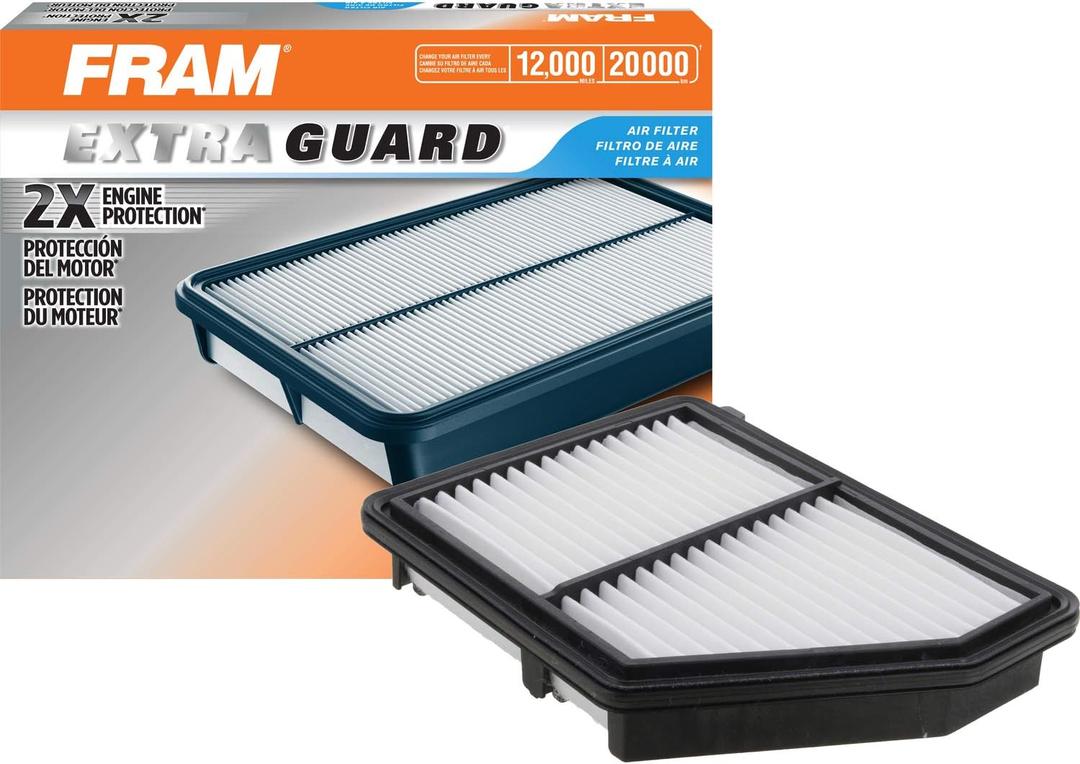 FRAM Extra Guard Engine Air Filter Replacement, Easy Install w/Advanced Engine Protection and Optimal Performance, CA12051 for Select Honda Vehicles (One Size)