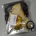 2 x Happy Birthday Decorations Banner and Balloons, Happy Birthday Banner Sign Party Supplies Hanging Decorations Black Gold