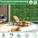 12 Pack 20x20 Fake Turf Mats Anti-UV Evergreen Hedge Backdrop Cover