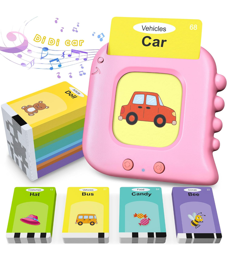 Talking Flash Cards,Kids Toddler Flash Cards with 240 Sight Words,Montessori Toys,Autism Sensory Toys,Speech Therapy Toys,Learning Educational Gifts for Age 1 2 3 4 5 Years Old Boys and Girls