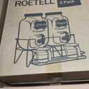 Roetell 2 Sets 1 Gallon Laundry Detergent Dispenser with Stand, Measuring Cup, Glass Laundry Detergent Containr for Laundry Room Organization