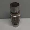 3Pcs Exhaust Flex Pipe Stainless Steel Exhaust Flex Pipe Double Braid Exhaust Flex Tube U-Bolt Clamp Stainless Steel Muffler U-Bolt Clamps for Cars Trucks Buses Pipes(2.5" x 6" x 10")