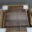 HouseJoy Tea Bag Organizer, Acacia Wood Tea Storage Box, 12 Compartments Tea Bags Storage Drawer with Clear Glass Window, Tea Bag Holder for Countertop Kitchen Cabinet Pantry - Keeps Tea Bags Fresh