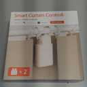 -2 Pack Automatic Curtain Opener Robot - Smart Curtains Home Device with Remote Control, Timer Switch, Voice Control, Manual Control - Remote Control Version