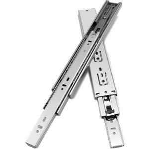 Gobrico 18 Inch 100 LB Capacity Full Extension Soft/Self Close Ball Bearing Side Mount Drawer Slides - 10 Pair Pack
