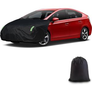 Universal Car Engine Cover for SUV/Jeep (L:138-181in x 63-71in), Car Hood Cover with Reflective Straps, Elastic Band & Hook