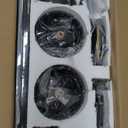 ZMISHIBO 2 Pack 52 Inch Outdoor Ceiling Fans with Remote, Black Ceiling Fan No light with Quiet Reversible DC Motor, 6 Speeds, 3 Blade Modern Ceiling Fans for Patio Living Room Bedroom Indoor