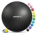 APEXUP Yoga & Pilates Ball - Anti Slip Heavy Duty Gym Ball for Fitness, Balance & Core Workout
