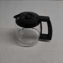 14-Cup Glass Replacement Coffee Carafe Compatible with Cuisinart Coffee Maker Models DCC-2200, DCC-2600, DCC-2800, DCC-3200, and DCC-3200P1, Coffee Pot Decanter Pitcher, Black Handle