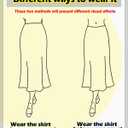 Outoshe Women's Satin High Waisted Maxi Skirts Hidden Elasticized Waistband A Line Long Skirt (Black, XL)