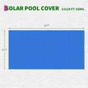 16x32 FT Solar Pool Cover,16 Mil Rectangle Solar Blanket