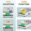 Bonvoisin Lab Scale 10kgx0.1g Counting Scale Digital Analytical Balance Accurate Electronic Scale CE Certification Laboratory Balance Precision Scale Jewelry Gold Scale (10kg, 0.1g)