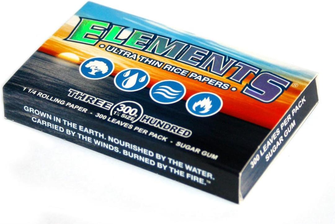 ELEMENTS 300 Ultra Thin Rice Rolling Paper 1.25 1 1/4 Size, 1 Pack ELEMENTS 300 Ultra Thin Rice Rolling Paper 1.25 1 1/4 Size, 1 Pack