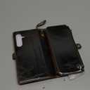 Defencase for Samsung Galaxy S25 FE Case Wallet with RFID Blocking Card Holder for Women and Men, PU Leather Magnetic Snap Flip Zipper Strap Wallet Phone Case for Galaxy S25 FE 5G 6.7", Coffee