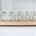 4 oz Mini Mason Jar Mugs with Handle, Small Glass Jars with Airtight Metal Lids, 12 Pack Empty Glass Mugs for Gift Party Wedding Candle and Favor