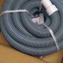 3 Pcs Pool Vacuum Kit Manual Vacuum Head with 1-1/2" x 18ft Hoses and Skimmer Net Flexible Head with Side Brushes and Wheels, Maintenance Accessories for Above Ground Inground Pool Cleaning