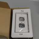 Recessed Outlet/Electrical Box Single Gang, Recessed Outlet Box for Wall Mount TV, Antenna, Phone and Cable TV, Suitable for GFCI Outlet and Standard Outlet, for Old or New Construction(1 Pack)