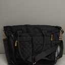 RAINSMORE Teacher Tote Bag with Insulated Lunch Compartment 15.6 inch Laptop Bag for Women Lightweight Work Bags Nurse Bags Professional Briefcase Computer Handbag for Office, College, Nursing, Black