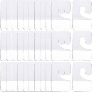 CRASPIRE 200pcs Clear Sticky Hanging Tabs J-Hole Self Adhesive Hang Tabs Plastic Hang Tabs Hooks for Sale Items Hanging Store Retail Display Sale Items Products