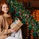 Zhengmy 30 Pcs 24 Inch Christmas Garland Ties with Tassels Decorative Twist Tie for Banister Reusable Flexible Twist Tie for Garland Fireplace Staircase Banister Home Xmas Holiday Decorations (Green)