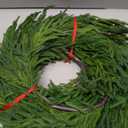 Jutom 1 Pcs 18 Feet Christmas Norfolk Pine Garland Realistic Artificial Faux Greenery Cedar Garland for Mantle Holiday Indoor Outdoor Fireplace Winter Christmas Decorations