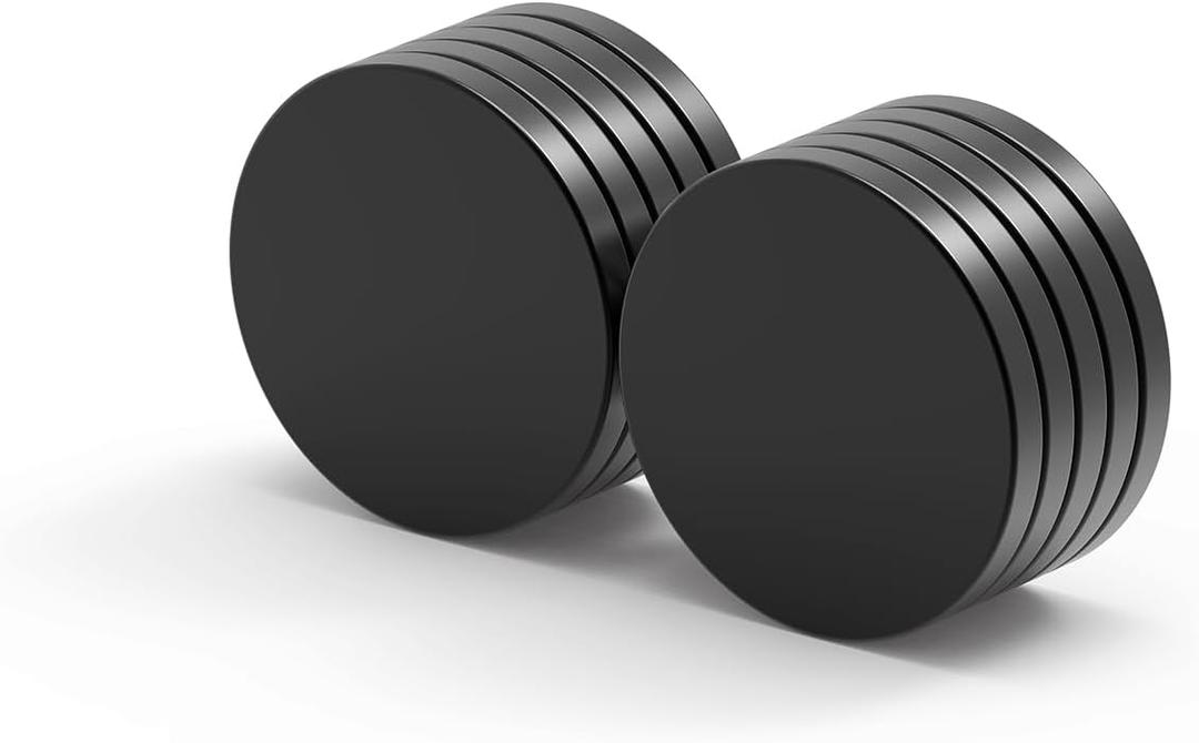 Strong Neodymium, Rare Earth Magnets for Crafts, Heavy Duty, Round, Small, 1.18x 0.12 Inch, 10 PCS,Black