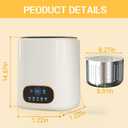 Portable Fully Automatic Washing Machine, 9L Compact Underwear Mini Washer with LCD Touch Control Screen, One-Touch Operation, Easy Installation, Ideal for Apartments, Dorms, RVs & Travel, 110V
