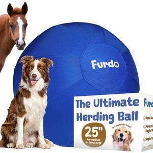 25" Herding Ball for Dogs, for Australian Shepherd, for Cattle, for Border Collie, for Blue Heelers & Medium to Large Dogs,Horse, Herding Dog Ball, Herding Toys - Blue