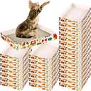 30 Pack Disposable Cat Litter Box, Foldable Paper Travel Litter Box, Non Clumping Durable and Waterproof,Low Entry Easy Disposal,Portable(13.6x9.7x1.9 in)