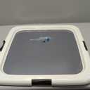 IRIS USA Pee Pad Holder - For Regular Sized Dog and Puppy Pee Pads, Secured Latches, Non-Skid Feet, High Polish Finish for Easy Cleaning, Leak Protection, Fits 22"x22" Pad or Larger, Square, Dark Gray