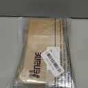 Tenare 50 Pieces Bakery Bags with Window Kraft Paper Bags Christmas Tin Tie Tab Lock and 60 Pieces Lovely Handmade Label Seal Stickers Window for Xmas Coffee Cookie Treat(Small,Brown)