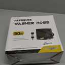 Pressure Washer Hose 50FT with 3/8 Inch Quick Connect, Kink Resistant High Tensile Wire Power Washer Hose, Industry Grade for Power Washer Hose with 2 pcs M22 14mm Adapter Set, 4200 PSI