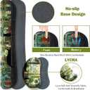 ToLuLu Extended Gaming Mouse Pad, Memory Foam Ergonomic Keyboard Mouse Wrist Rest Support Set, Large Desk Mat with Stitched Edges, Non-Slip Base Mousepad Home Office, Cute Green Japanese Kawaii Cat