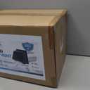 8" Black Dryer Vent Cover - 304 Stainless Steel Wall Cap, Screen and Damper