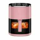 Air Fryer, 6QT Airfryer with Viewing Window, 12-in-1 Digital Air Fryer Oven, 400°F Fast Heating, Nonstick & Dishwasher Safe Square Basket, Air Fry, Roast, Bake, Reheat, Dehydrate for Family Meals