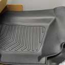 OEDRO Floor Mats Fit for 2007-2013 Chevy Silverado/GMC Sierra 1500 & 2007-2014 Silverado/Sierra 2500 HD/3500 HD Crew Cab (Without Storage Box), TPE All-Weather Floor Liners, 1st and 2nd Row Mat, Black