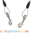 Petest 30ft Reflective Tie-Out Cable for Heavy Dogs Up to 125 Pounds