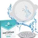 25 Pack, Disposable Shower Drain Hair Catcher Mesh Stickers