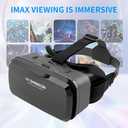VR Headset for Phone, 100° Wide Angle VR Headset Glasses - Adjustable Pupil Distance, Lightweight Design for 4.0-6.0 inch Phones, Immersive 3D Movies & Games