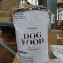 Harry Barker Bon Chien Dog Food Storage Canister – Large 11 gallon, Airtight Stainless Steel Pet Food Container, Stylish Kitchen Counter Dog Kibble Storage with Easy-Open Lid - White