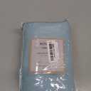 WINLIFE 100% Cotton Quilted Pillow Sham Floral Printed Pillow Cover (Standard, Aqua Blue) (26" x 20" (Pack of 2))