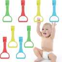 8Pcs Pull Up Rings - Baby Walking Exercises Assistant - Bed & Crib Stand Up Rings (4 Colors)