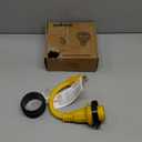 Kohree RV Adapter Plug 30 Amp to 15 Amp 110V, RV Power Electrical Adapter Cord 15A Male to 30A Female 12" with Twist Lock & LED Indicator